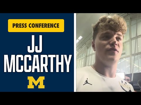 JJ McCarthy Pro Day | Michigan Quarterback Speaks After Workout In Ann Arbor | 2024 NFL Draft