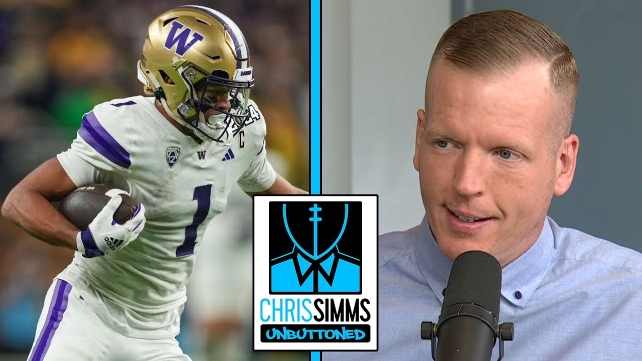 NFL Draft 2024 WR rankings: Rome Odunze, Washington | Chris Simms Unbuttoned | NFL on NBC