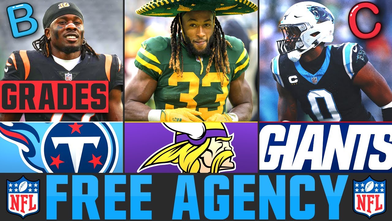 NFL Free Agency Signings & Grades | NFL Free Agency Winners & Losers | Aaron Jones to The Vikings!