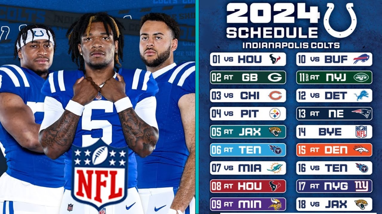 2024-25 Indianapolis Colts Football Game Schedule