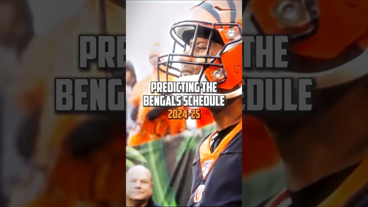 bengals schedule 2024 #shorts #nfl #edit