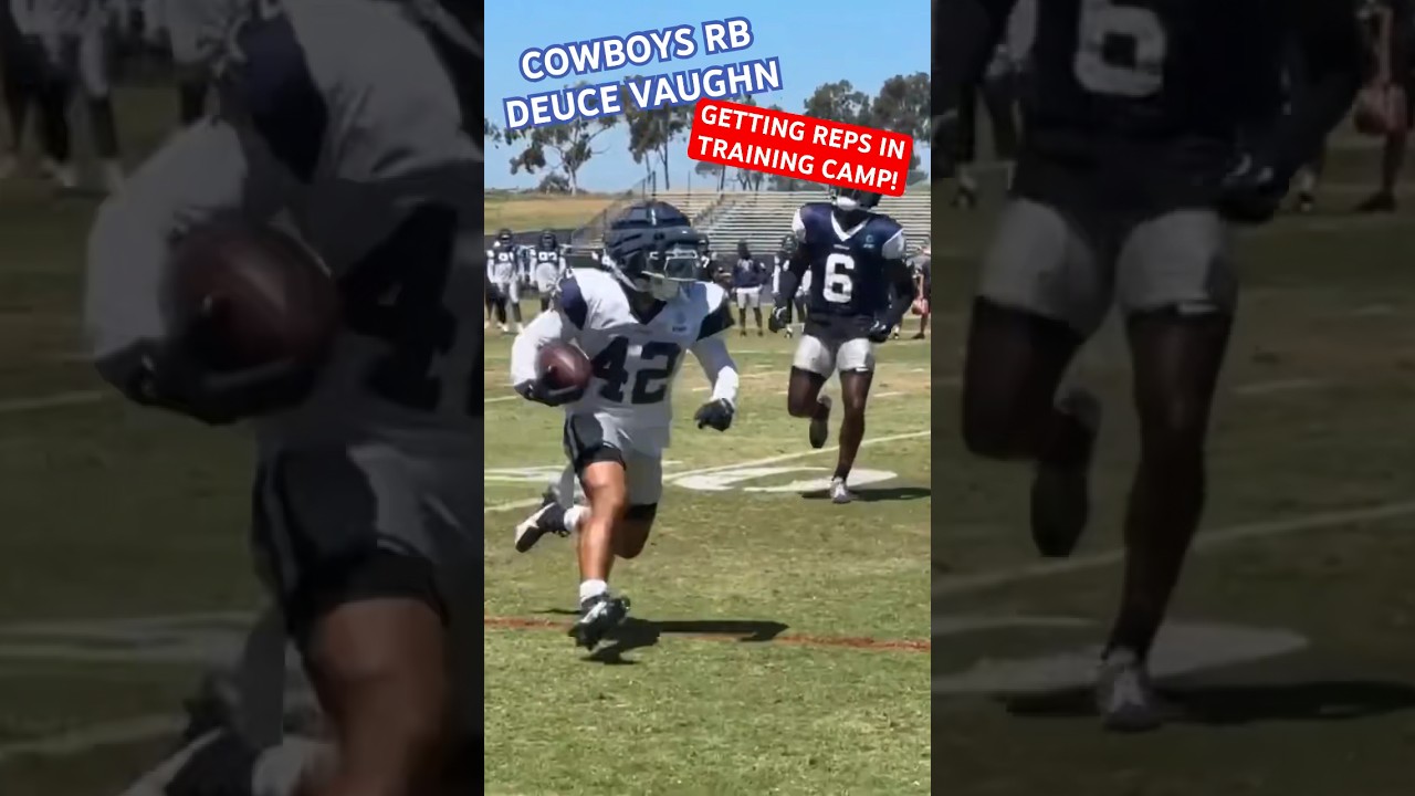 DEUCE VAUGHN ✭ #COWBOYS RB GETTING REPS IN #TRAINING CAMP! 🔥 Will “Smol” RB Make 2024 Team? 👀 #NFL