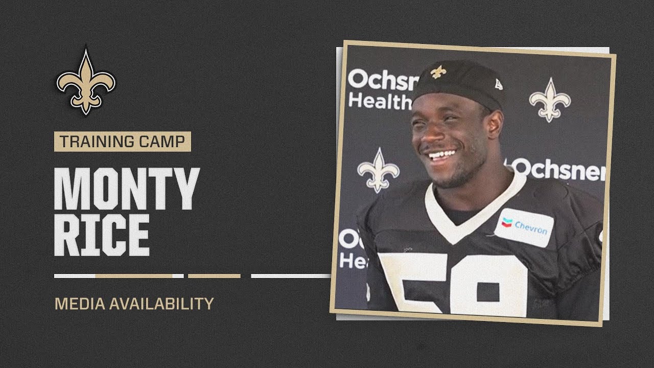 Monty Rice on Saints LB room, defensive competition | Saints Training Camp 2024