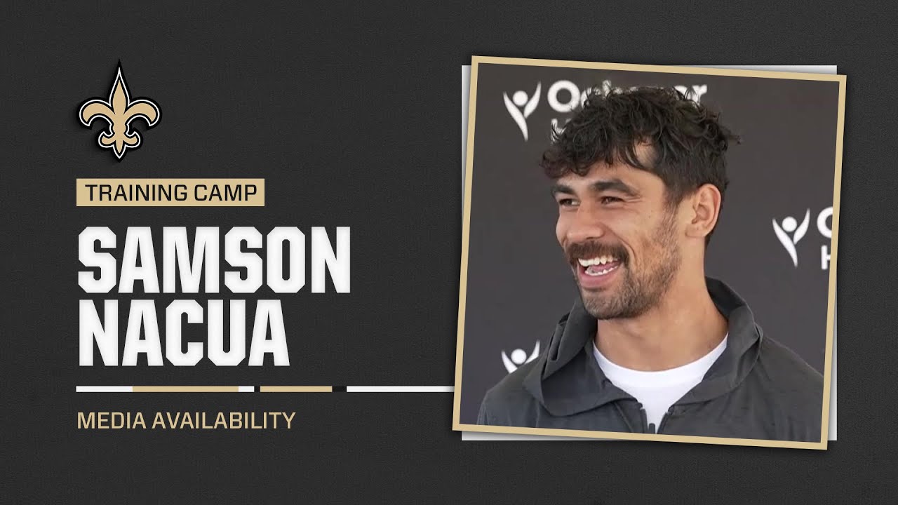 Samson Nacua on Family, Experience in UFL | Saints Training Camp 2024