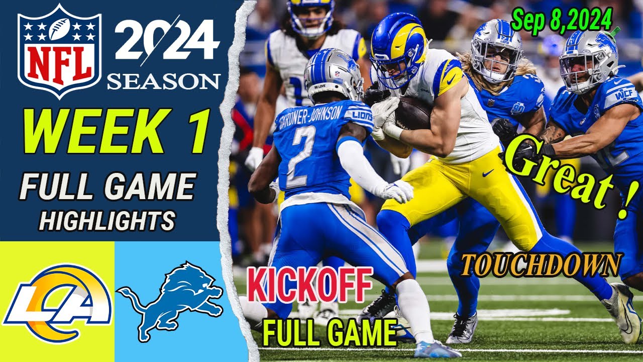 Los Angeles Rams Vs Detroit Lions FULL GAME HIGHLIGHS | NFL Today | NFL Highlights | NFL 2024 Season Los Angeles Rams Vs Detroit Lions FULL GAME HIGHLIGHS | NFL Today | NFL Highlights | NFL 2024 Season