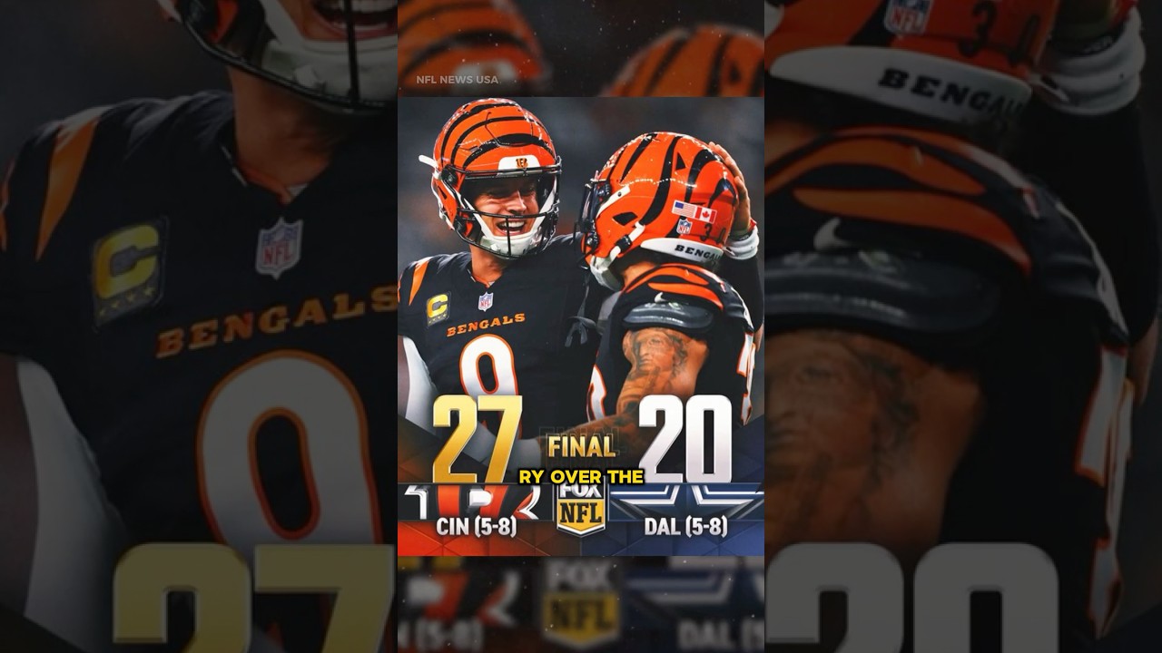 CINCINNATI BENGALS SHOCKS DALLAS COWBOYS!😱#usa #dallascowboys #nfl #ytshorts #nflnews