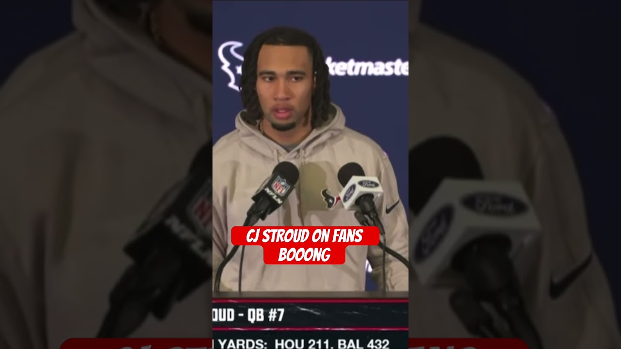 CJ Stroud On Fans Booing #nfl #nflnews #nflupdates #houstontexans #cjstroud #shorts #football #fyp