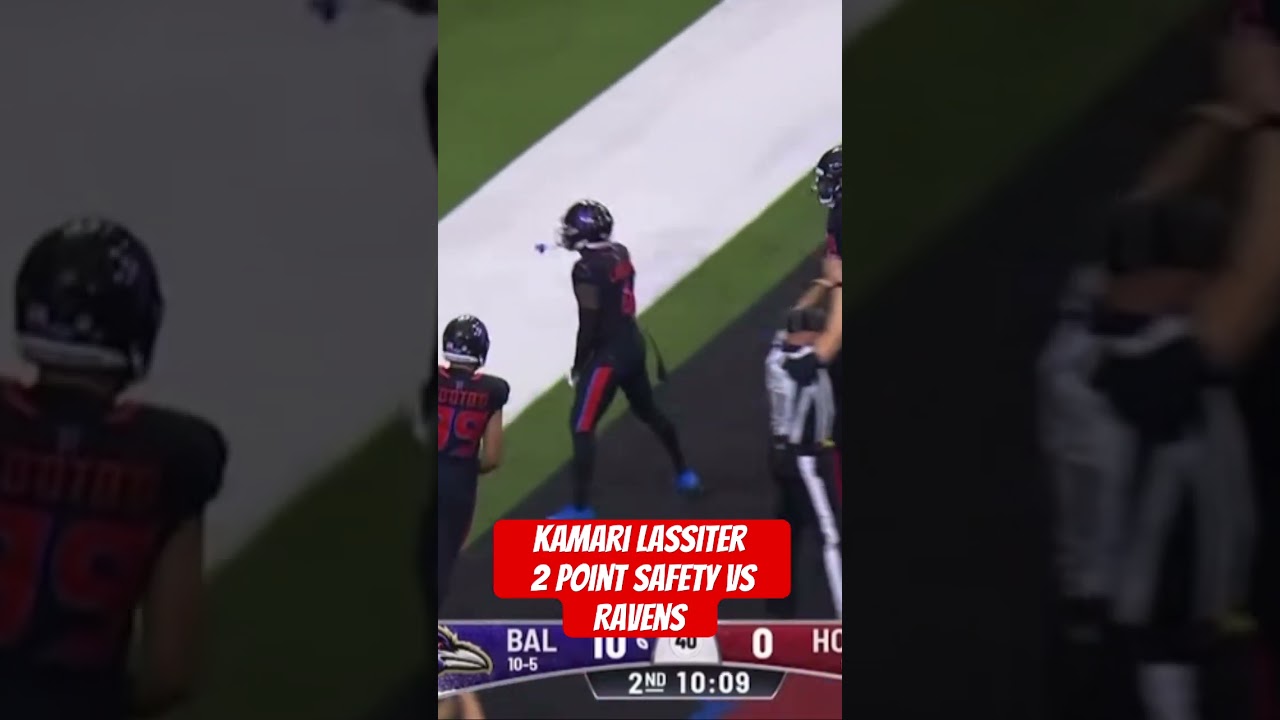 Kamari Lassiter 2 Point Safety VS Ravens #nfl #nflupdates #nflnews #houstontexans #cjstroud #shorts