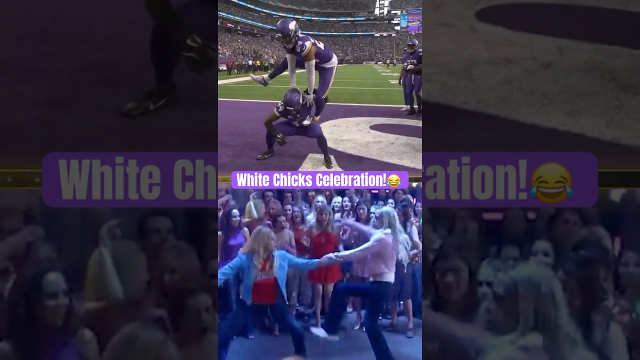 Minnesota Vikings White Chicks Celebration! #nfl #football #celebration #viralshorts #skol #nflnews