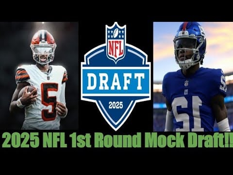 2025 NFL First Round Mock Draft!! | No Trades | January Edition