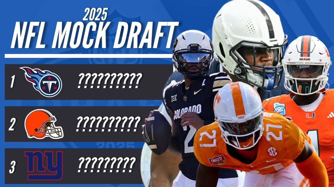 2025 NFL Mock Draft WITH Trades | LOTS of Trades