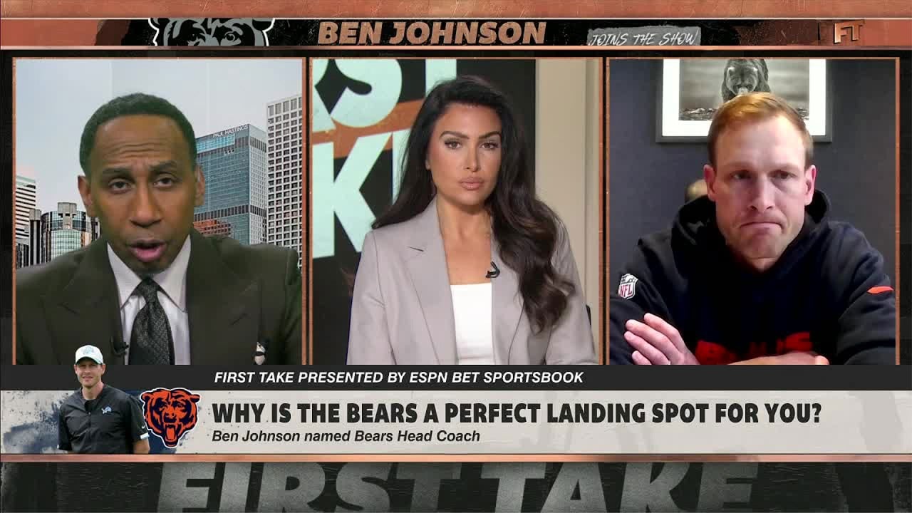 Bears NEW HC Ben Johnson on being the RIGHT choice in Chicago, the Lions’ future & MORE | First Take