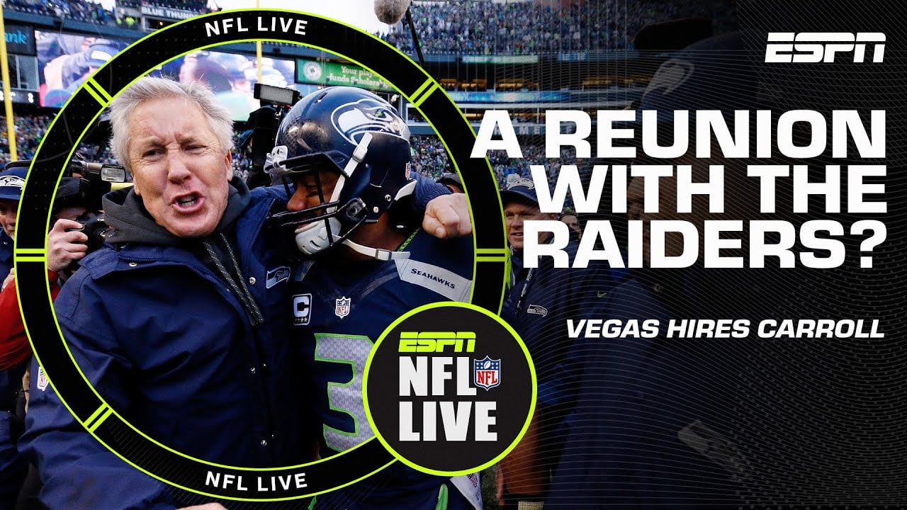 Could a Pete Carroll + Russell Wilson reunion be coming to Vegas? 👀 | NFL Live