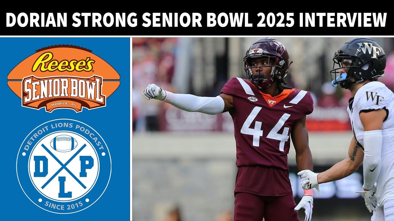 Dorian Strong 2025 Senior Bowl Interview | Detroit Lions Podcast