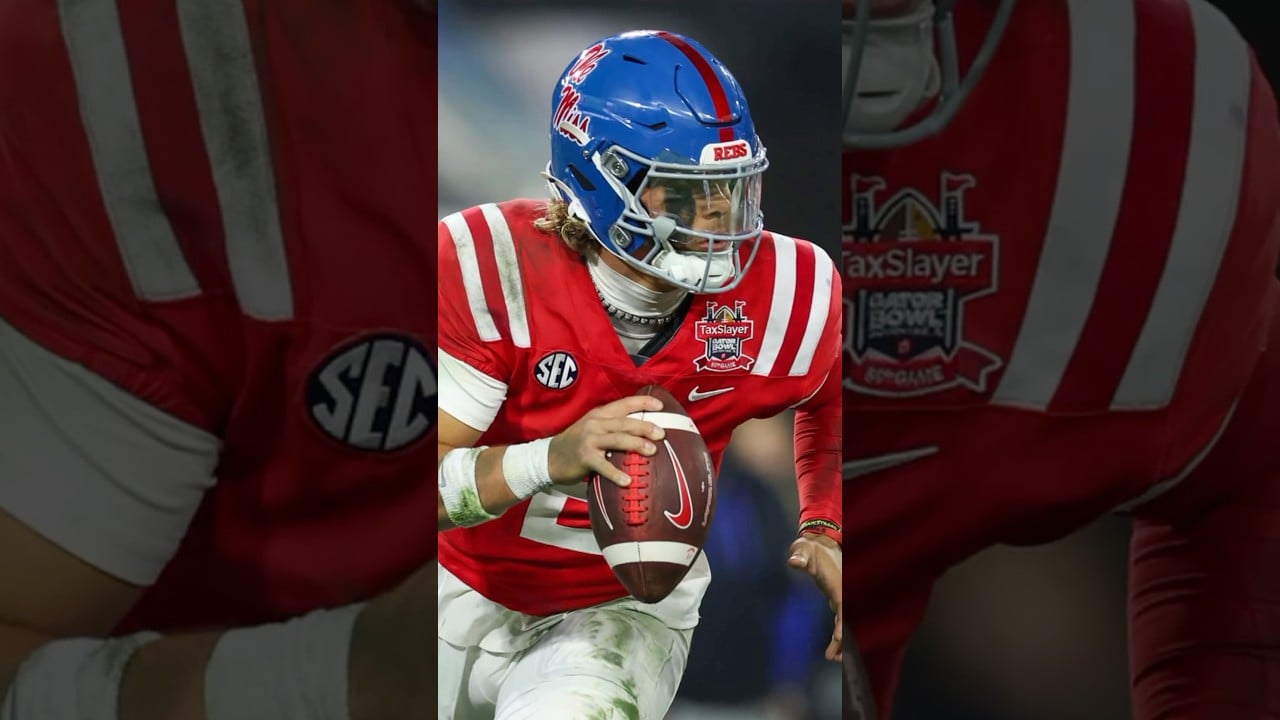 Jaxson Dart Could Be The Top QB in This Draft #nfldraft #nfl #giants #jaxsondart #shorts