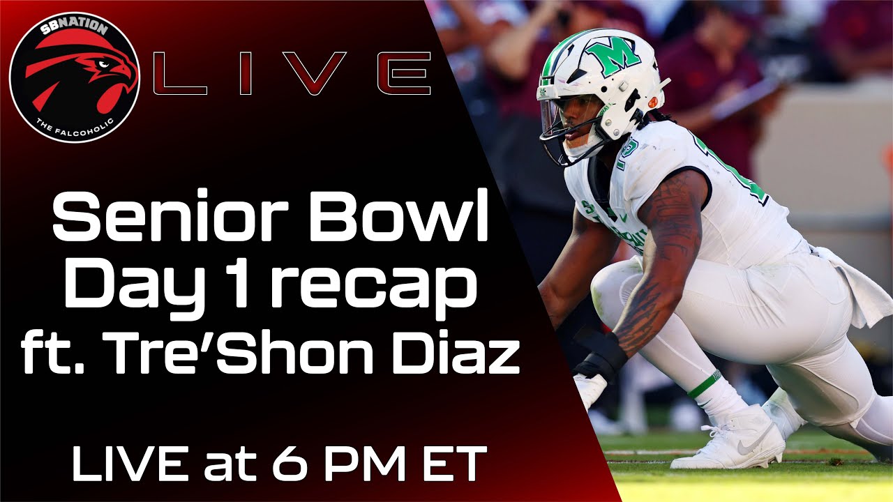 Senior Bowl 2025 Day 1 recap ft. Tre’Shon Diaz: The Falcoholic Live