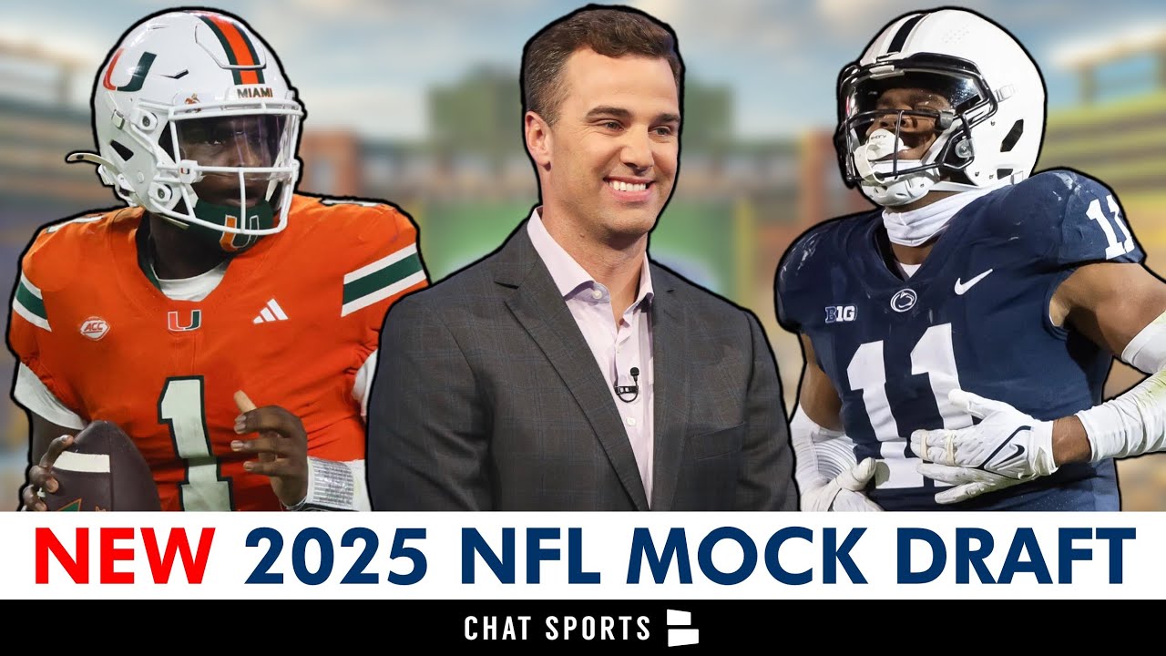 SURPRISING 2025 NFL Mock Draft From NFL Network’s Daniel Jeremiah Ft. Abdul Carter At #1 Overall