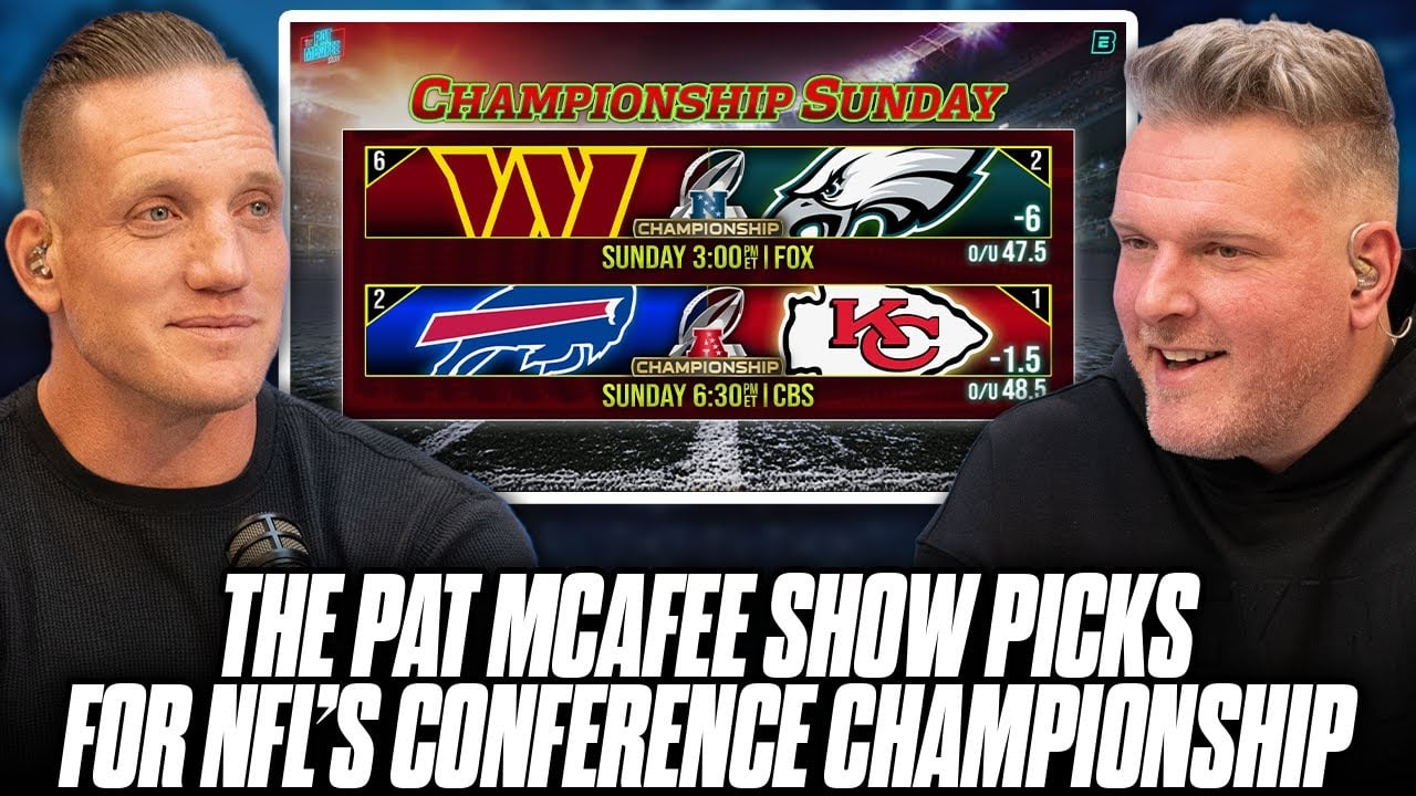 The Pat McAfee Show Picks & Predicts NFL’s Conference Championship Playoff Games