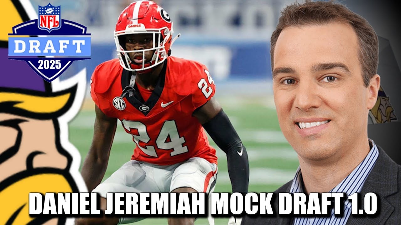 Vikings Draft a Georgia Safety in Daniel Jeremiah’s 2025 NFL Mock Draft 1.0