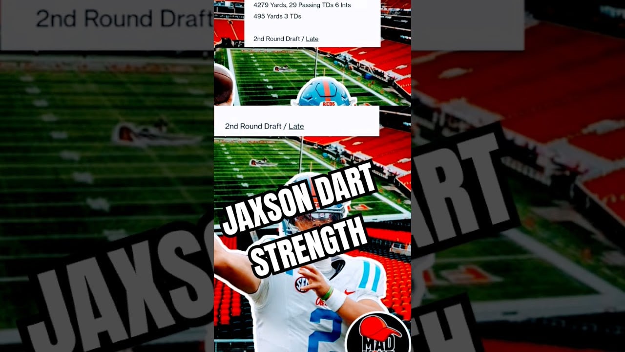 2025 NFL Draft – Jaxson Dart STRENGTH & PROJECTION #madmikenfl #2025nfldraft