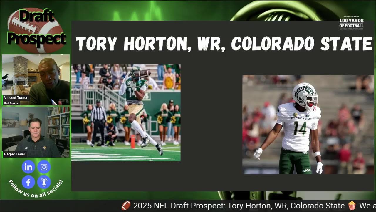 2025 NFL Draft Prospect: Tory Horton, WR, Colorado State