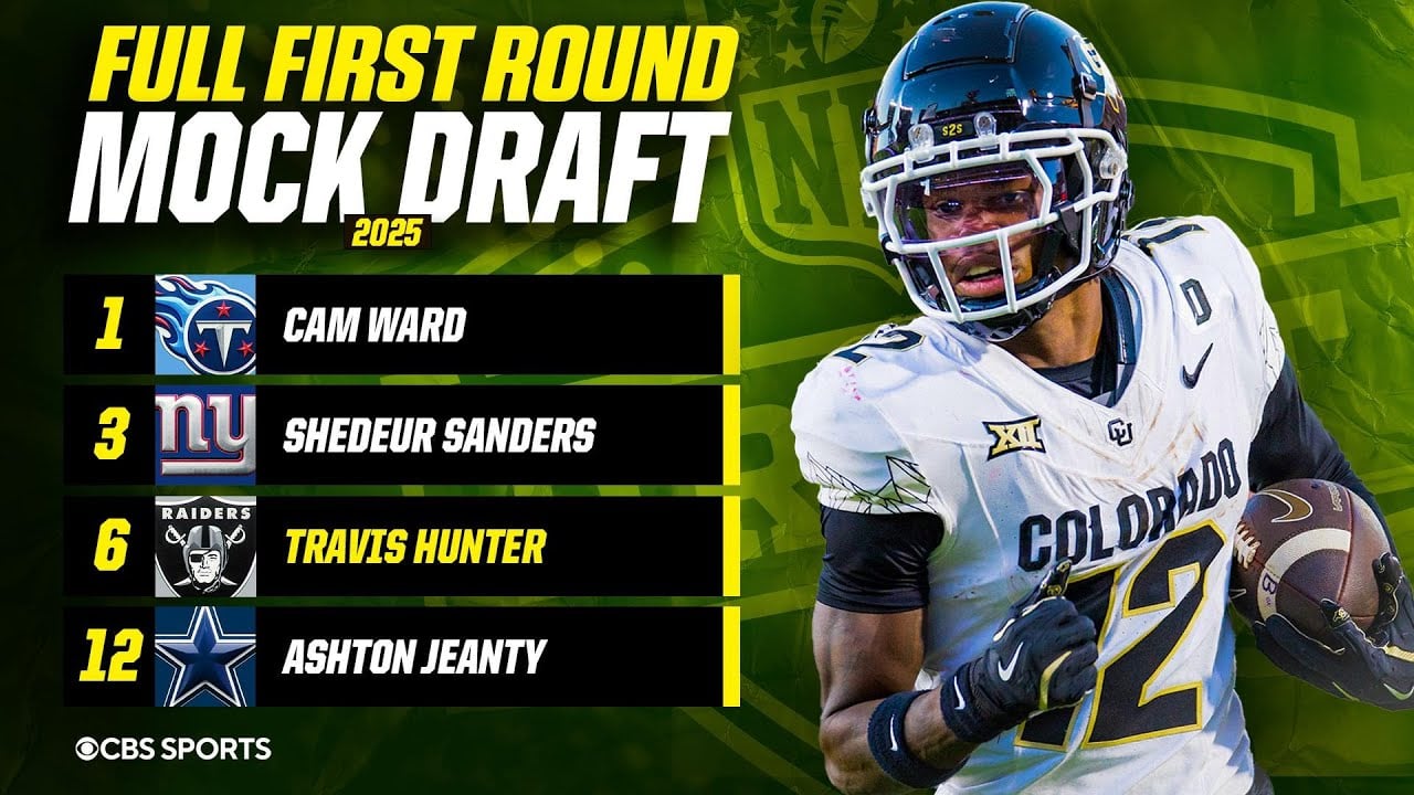 2025 NFL Mock Draft 1.0: FULL First-Round [ALL 32 PICKS] | Scouting Report on each prospect selected