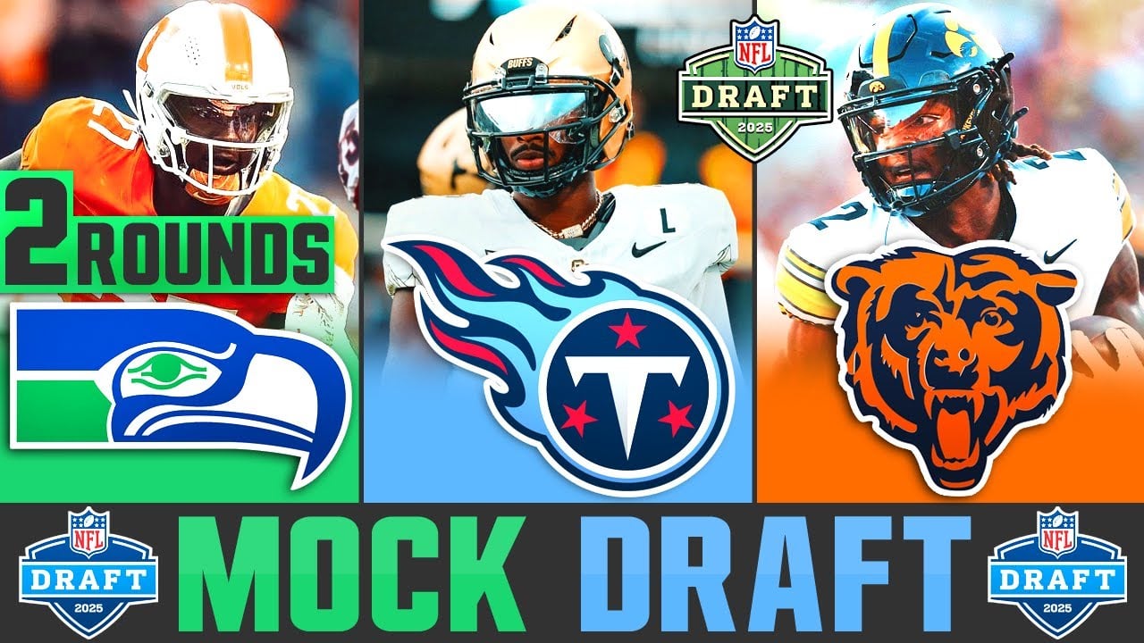 2025 NFL Mock Draft 2 Rounds | Shedeur Sanders is a Top 2 LOCK