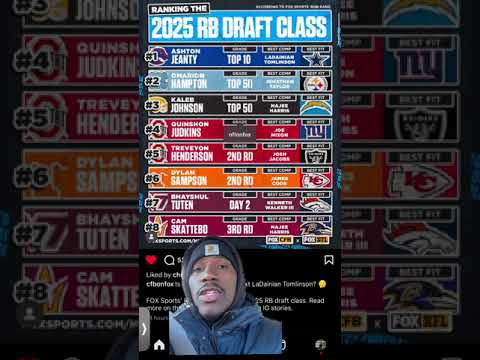 2025 NFL RB DRAFT CLASS