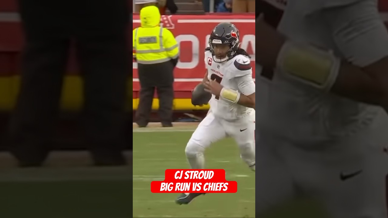 CJ Stroud Big Run VS Chiefs #nfl #nflnews #nflupdates #houstontexans #cjstroud #shorts #fyp