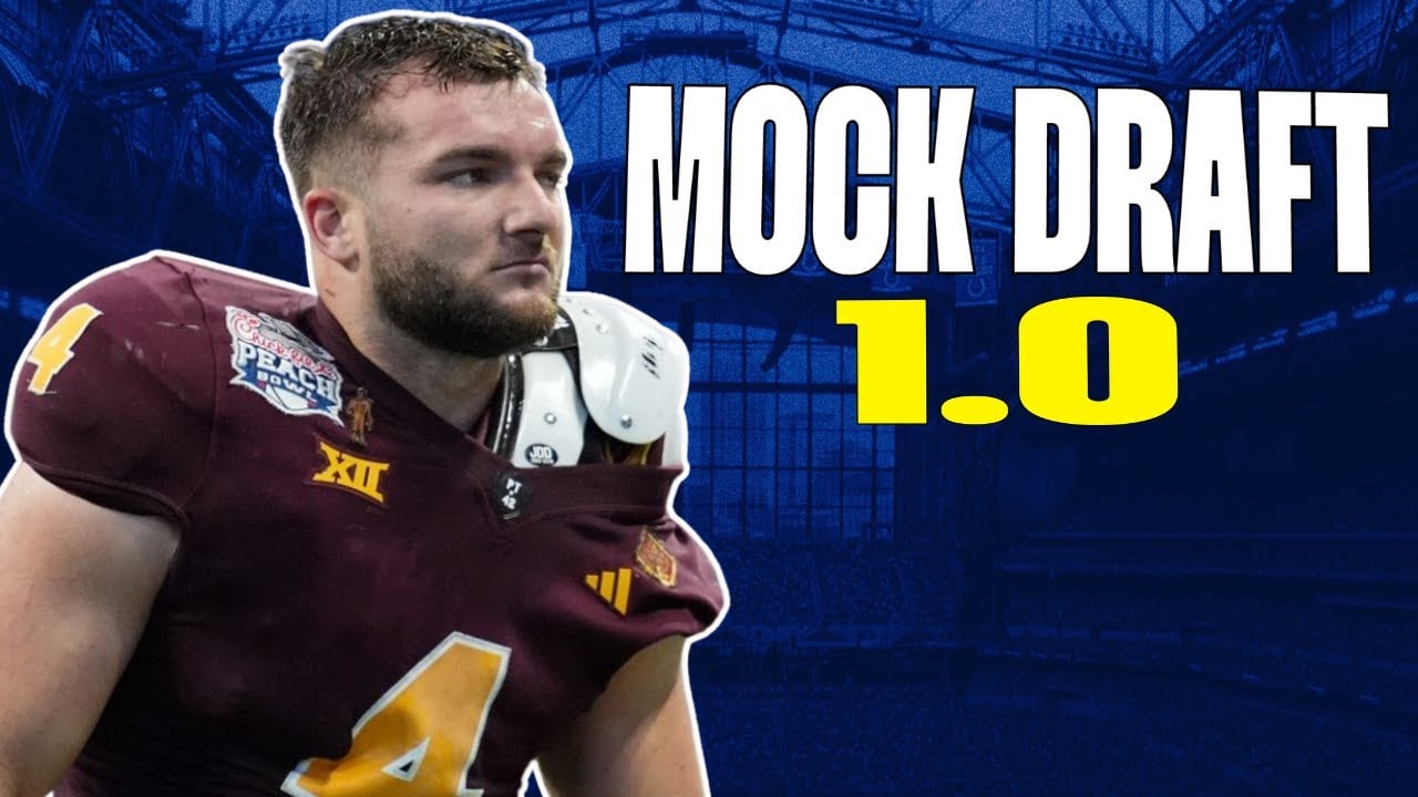 Derek Larger’s Indianapolis Colts 2025 NFL Mock Draft 1.0 #2025nfldraft #nfl