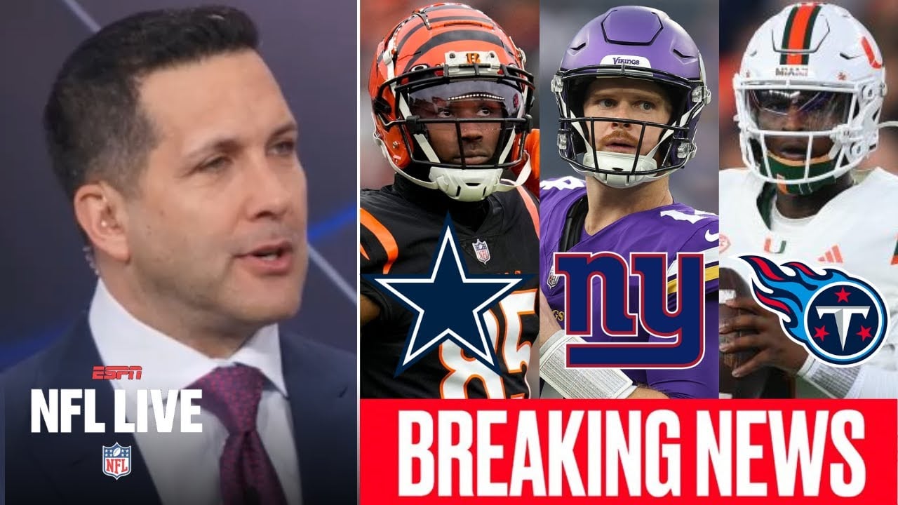 FULL NFL LIVE | ESPN Update: Tee Higgins to Cowboys? Sam Darnold to Giants? Cam Ward to Titans?