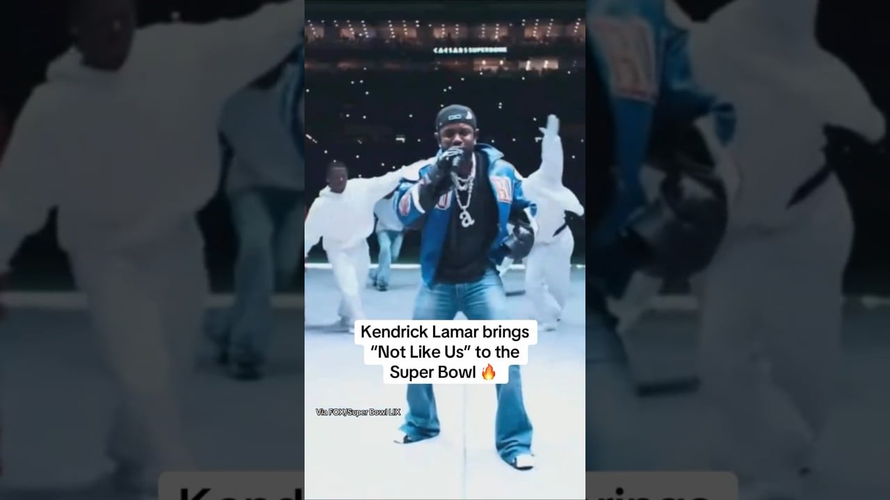 Kendrick Lamar “Not Like Us” Live Performance NFL Super Bowl LIX Halftime 2025