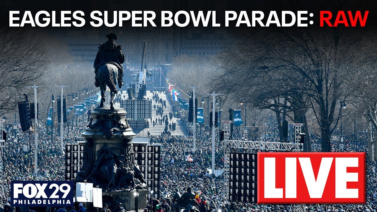 LIVE 🔴 Eagles Super Bowl LIX Parade | Raw Feed