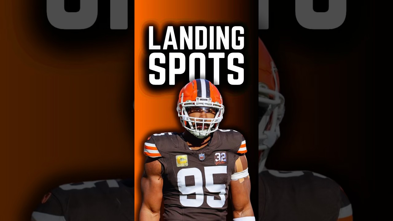 Myles Garret Top 3 Landing Spots ✈️ #nfl #nflnews #nfltrade #mylesgarret #nflfootball #sports