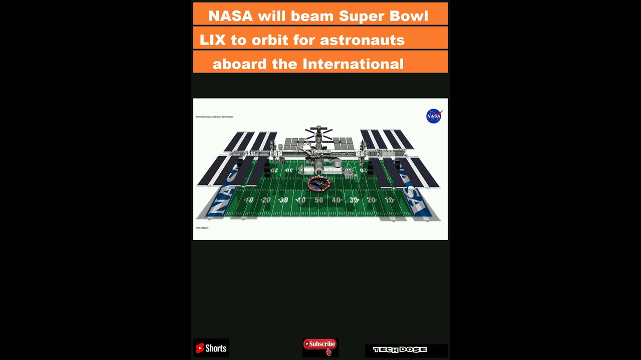 NASA will beam Super Bowl LIX to orbit for astronauts aboard the International Space Station|Shorts