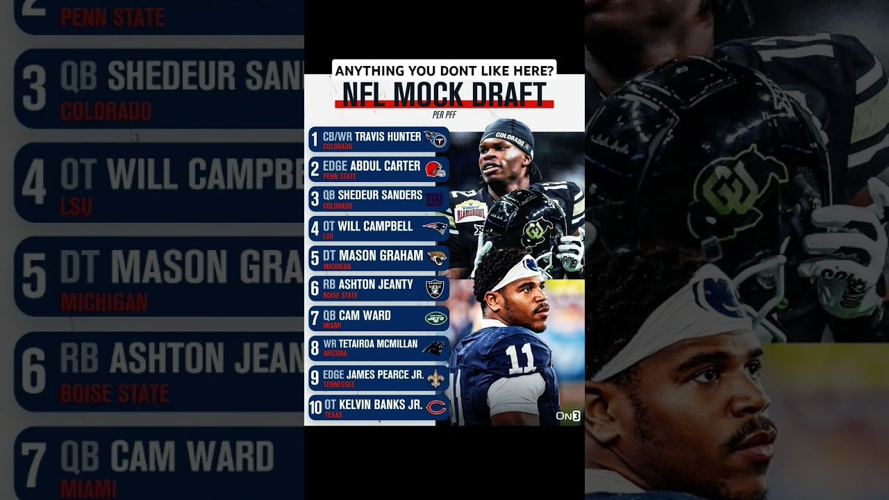 NFL Mock Draft #nflmockdraft #nfldraft #nflnews #nflfootball #nflplayoffs #nflhighlights #nflpicks