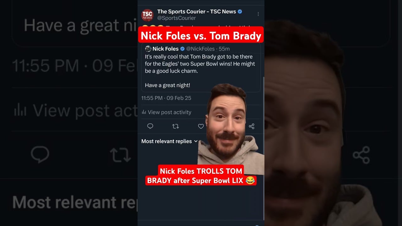 Nick Foles TROLLS Tom Brady After Eagles Win Super Bowl LIX