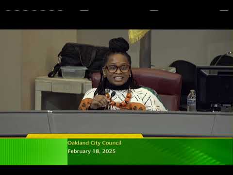 Oakland News:Meeting of Oakland Redevelopment Successor Agency and Oakland City Council 2-19-2025