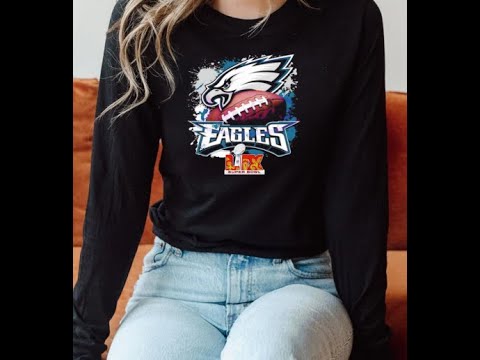 Philadelphia Eagles Football Super Bowl LIX logo T-Shirt