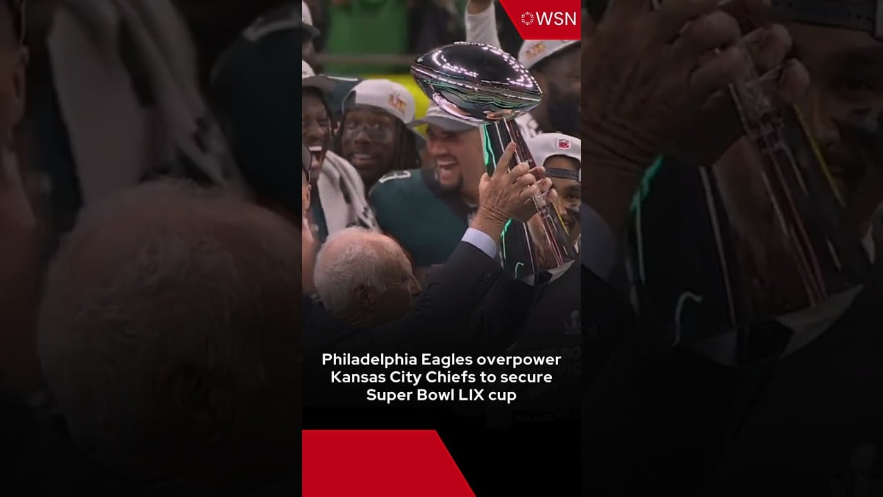 Philadelphia Eagles overpower Kansas City Chiefs to secure Super Bowl LIX cup #news #superbowl #win