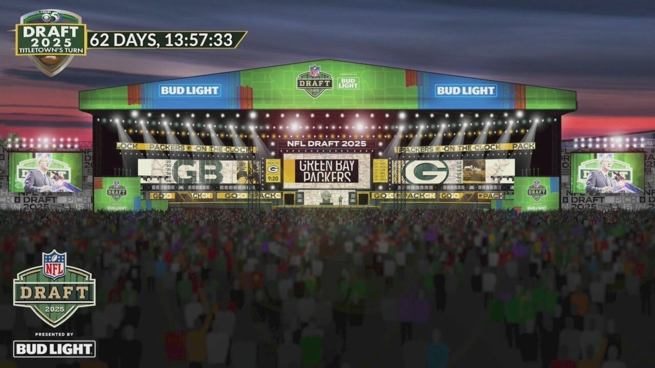 Renderings released for 2025 NFL Draft in Green Bay