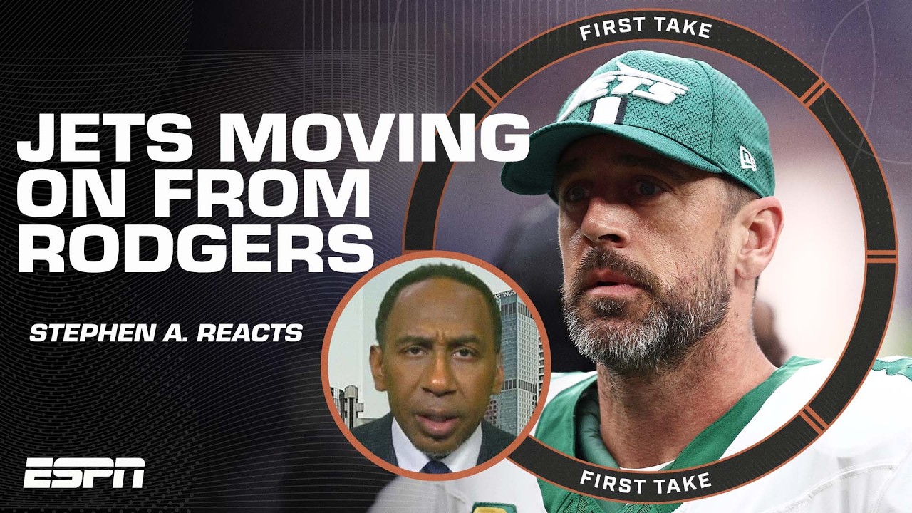 🚨 Stephen A.‘s INSTANT REACTION to the Jets MOVING ON from Aaron Rodgers 🚨 | First Take