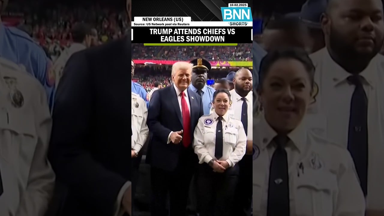 Super Bowl LIX: US President Donald Trump Attends Chiefs vs Eagles showdown