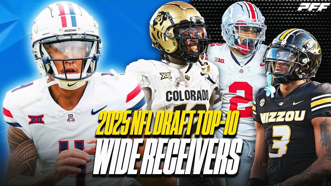 Top-10 Wide Receivers in the 2025 NFL Draft: Tetairoa McMillan, Travis Hunter & more!