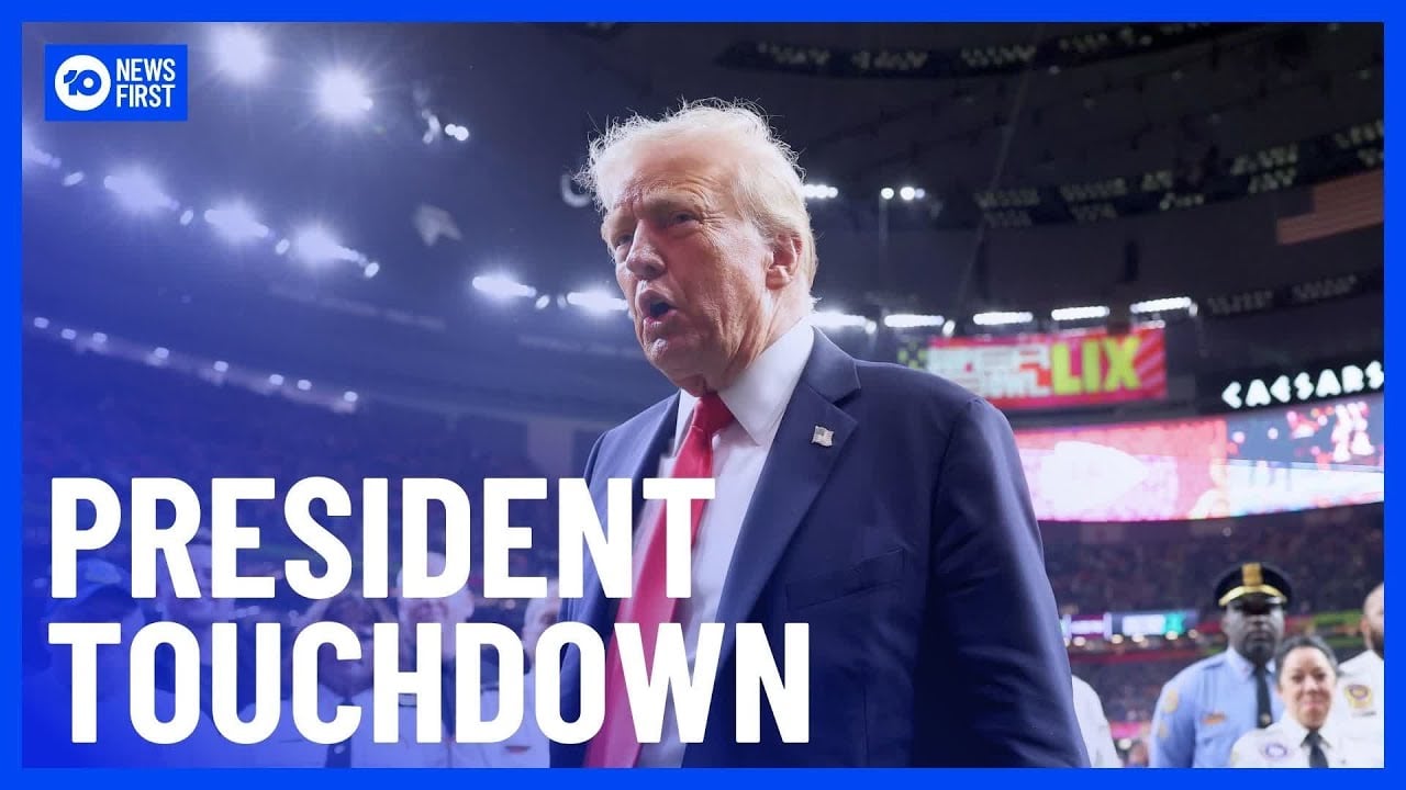 Trump Becomes First President To Attend Super Bowl | 10 News First