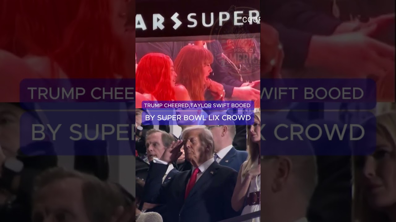 Trump vs. Taylor Swift: Super Bowl LIX Crowd Reacts VERY Differently! 👀🏈 #usa #donaldtrump #viral