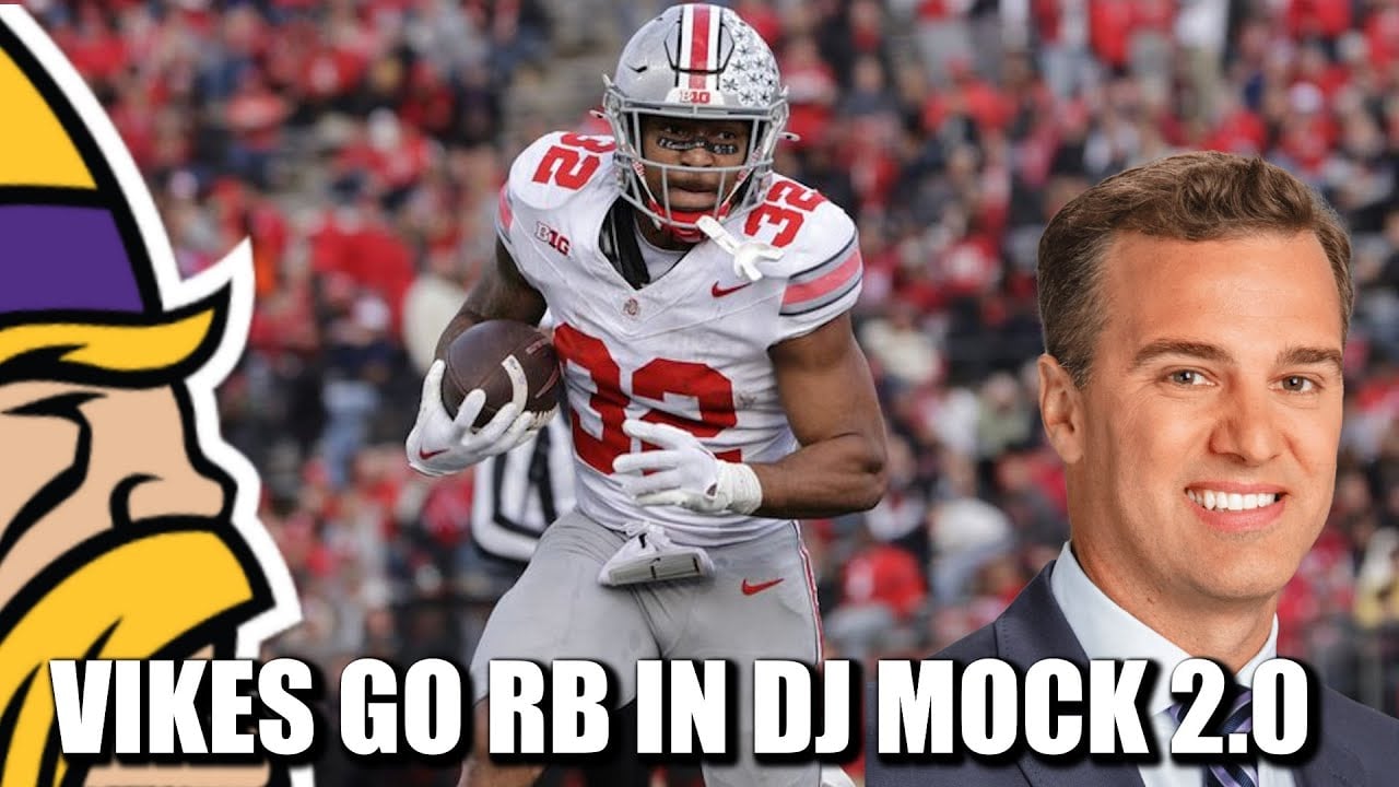 Vikings Draft a RUNNING BACK in Daniel Jeremiah’s 2025 NFL Mock Draft 2.0