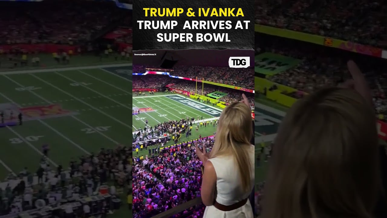 #watch | Trump and Ivanka Trump Wave to Fans at Super Bowl LIX