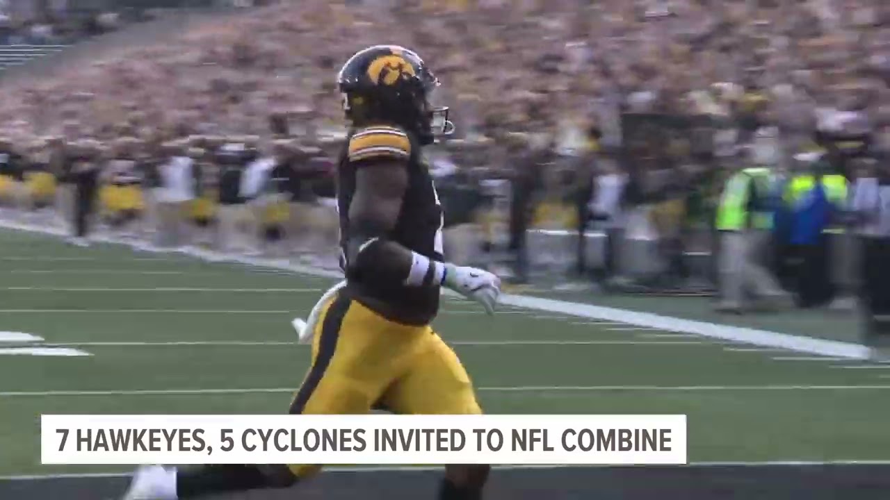 Which Hawkeyes, Cyclones were invited to 2025 NFL Scouting Combine?