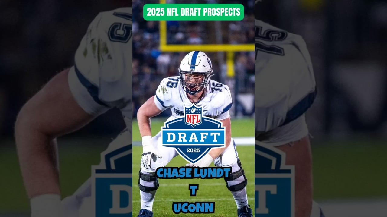 2025 NFL DRAFT: Chase Lundt (T, UConn) #nfl #nfldraft #shortsfeed #nflshorts #nflcombine #shorts